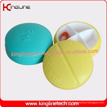 Latest Design Plastic 4-Cases Pill Box (KL-9091)